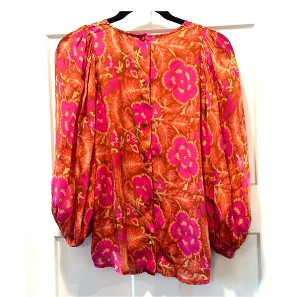 CLEOBELLA Vibrant Floral Blouse Size XS - Picture 3 of 10
